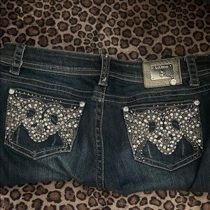 Y2k L.A. idol jeans with embroidered back pockets